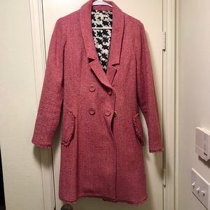 Pink wool jacket